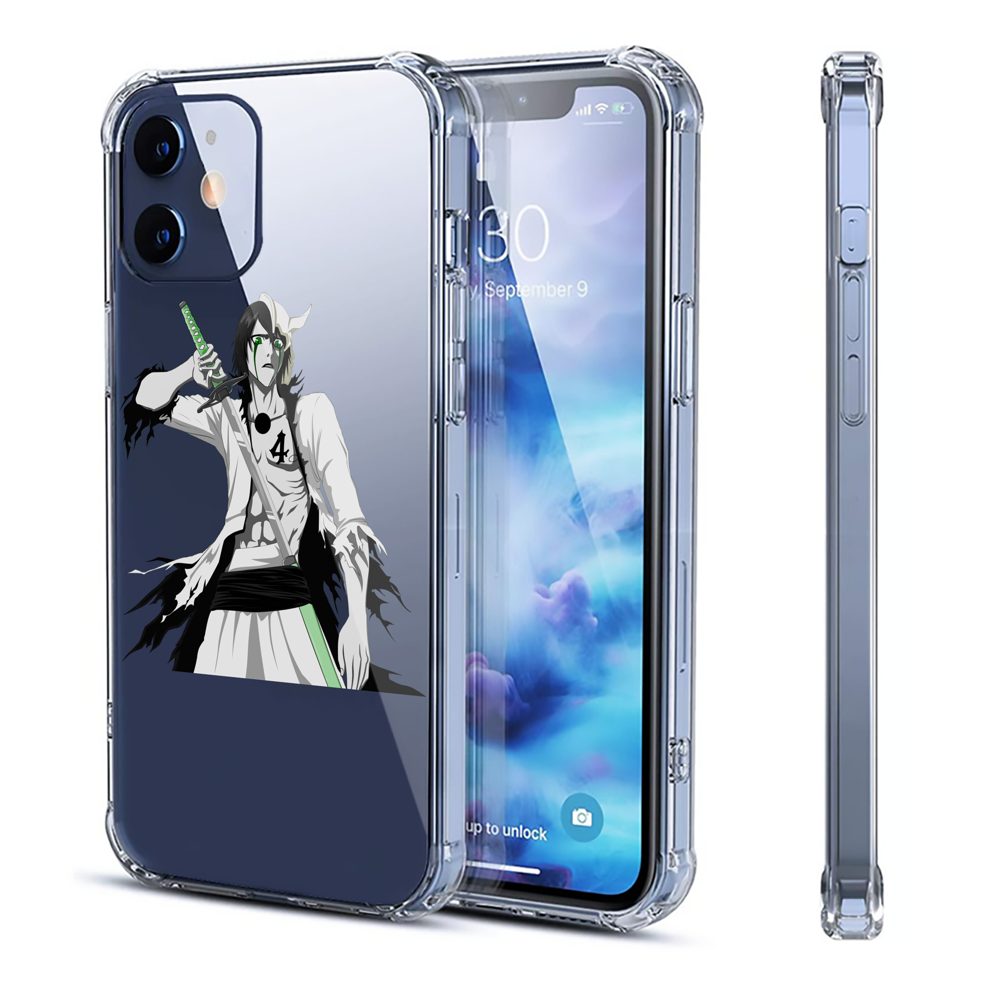 （画像用） ブリーチ ウルキオラ·シファー BLEACH Ulquiorra cifer 【iPhone 12シリーズ対応】透明スマホケース（クリアソフトケース）